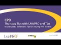 Thursday Tips with LAWPRO and TLA: Insurance 101 for lawyers: Tips for insuring your practice