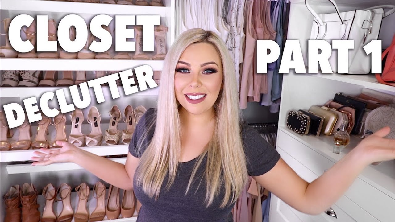 Closet Declutter Part One Tops Youtube