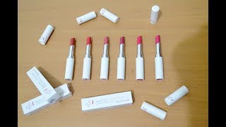 RED-A MATTE LIPSTICK | Lip Swatches Review Demo