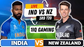 Live: IND Vs NZ, 3rd T20| ind vs nz live streaming | India vs New Zealand LIVE