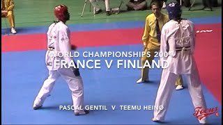 FRANCE V FINLAND +84KG  MALE WORLD CHAMPIONSHIPS 2001 JEJU KOREA