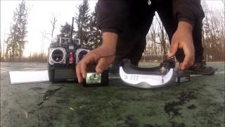 Foxtech AIO goggles with 5.8ghz 400mw vTX 2km+ 4th \u0026 final FPV range test flight using Flip-FPV quad