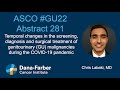 COVID-19 and Genitourinary Cancer: Pandemic's impact | Dana-Farber Cancer Institute