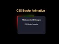 CSS Border Animation Tutorial For Beginners | Learn How to Create CSS Border Animation
