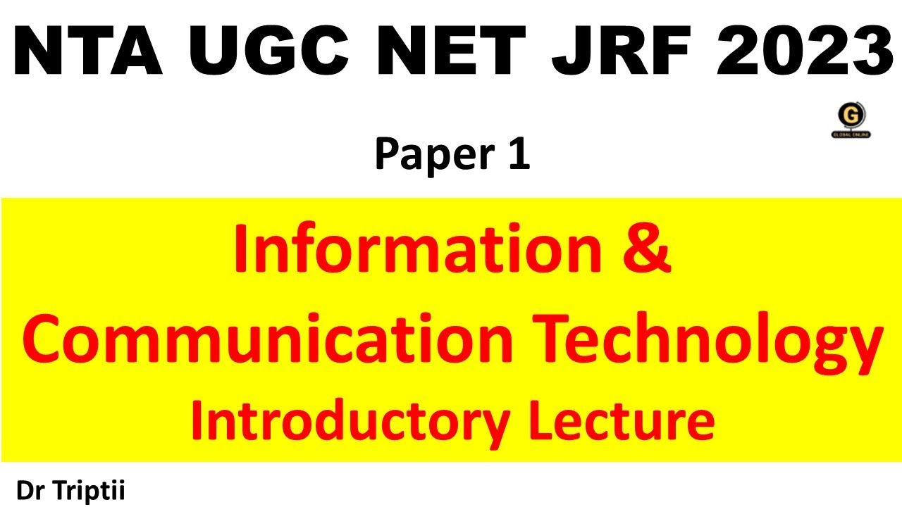 NTA UGC NET Paper 1 2023 Introductory Lecture On Information And ...