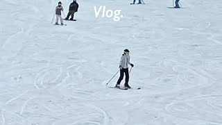 [Vlog] 비발디파크 스키장에서의 2박3일 브이로그🎿 | 금잔디급 스키실력 ⛷