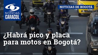 ¿Habrá pico y placa para motos en Bogotá?