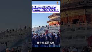 One Voice Choir singing Chinese songs at the Temple of Heaven in Beijing #china #beijing #singing