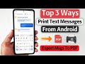 How to Print Text Messages from Android (3 Ways Including Free Ways)