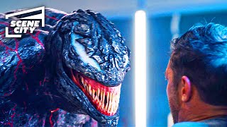 Venom: Riot Interrogates Eddie (Tom Hardy, Riz Ahmen HD Movie Clip) | With Capti
