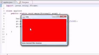 Java Video Tutorial Part 76 | MouseMotionListener interface