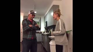 Hailey Bieber With Her Father Stephen Baldwin