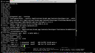 Hello World C program in Pure Command Line using VIM for MAC OSX / LINUX