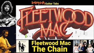 The Chain - Fleetwood Mac - Guitar + Bass TABS Lesson (Saturday Rewind)