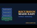 Recursion Explained Visually | Call Stack, Base Case, Backtracking & Big-O (Java + Python)