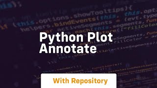 python plot annotate