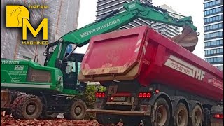 CATERPILLAR M320F MOBILBAGGER BELÄDT LKW AUF ABBRUCH BAUSTELLE WiWa WILKO WAGNER DREAM MACHINES