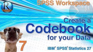 The SPSS 27 Data Codebook - Statistics with SPSS for Beginners (with Puppies) (7 of 8)