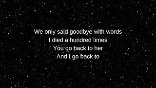 Amy Winehouse - Back To Black ( lyrics )