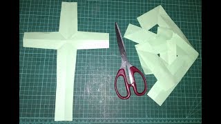 DIY_琴趣手工藝 神奇的一刀剪出十字架,基督徒剪紙傳福音工具 ( DIY handy craft, Magic one cut tutorial for Preaching Gospel )