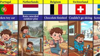 Children from every country cry… but the reasons might surprise you! 😢🌍
