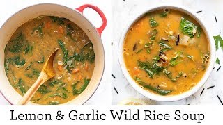 VEGAN WILD RICE SOUP ‣‣ the BEST Soup I've Made All Winter