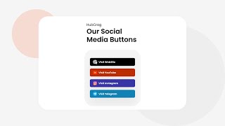 Social Media Buttons & Direction Aware Button Ripple Effects Using CSS3 & Vanilla Javascript
