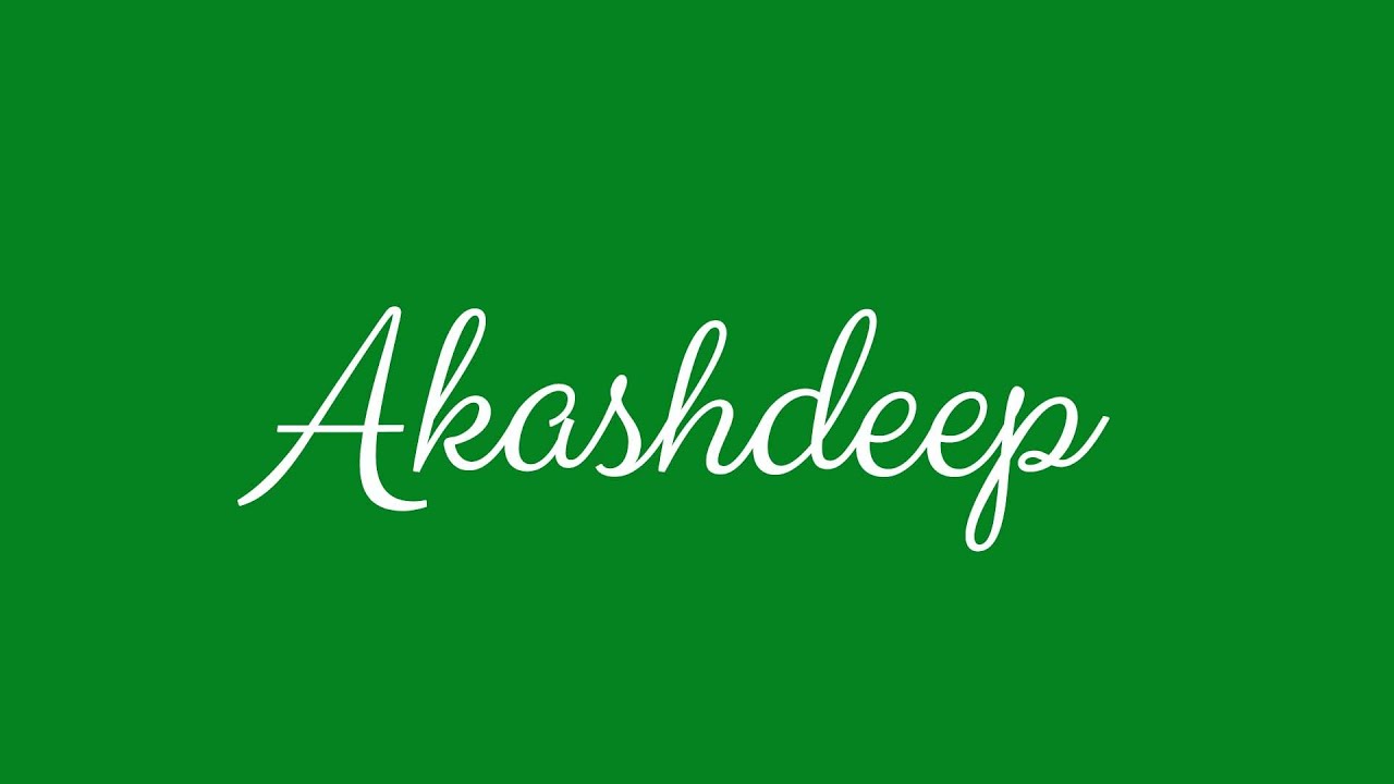 Akashdeep English Cursive Handwriting Tutorial Youtube