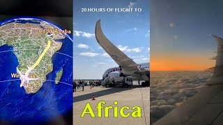 20 hours of Flight to Africa, Ethiopian Airlines review 🦁 [EN SUB]