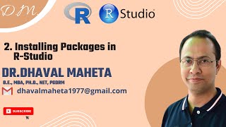2. Installing Packages in R || Dr. Dhaval Maheta