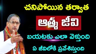 చనిపోయిన తర్వాత ఆత్మ జీవి బయటకు ఎలా వెళ్తుంది sri chaganti koteswara rao speeches in telugu latest