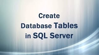 How to Create database,table,insert,update,delete in SQL Server # 01