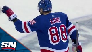 Rangers' Patrick Kane Unleashes Wicked Slapshot From The Point For Power-Play Goal