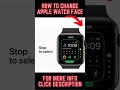 Create Custom Apple Watch Faces #shorts