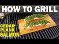 How to Grill CEDAR PLANK SALMON on a Weber Q (with SECRET ingredient!)