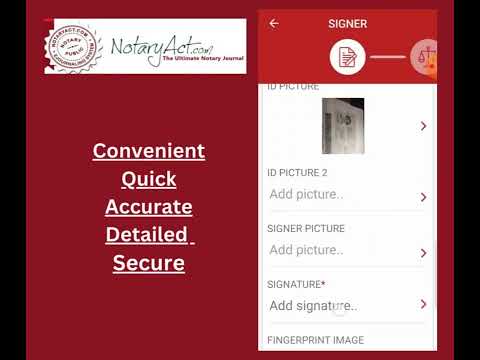 Notaryact The Ultimate Electronic Notary Journal Sample Entry Youtube