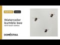 PAINTING TUTORIAL: a loose watercolor bumble bee by Sarah Stokes 🐝  | Domestika English