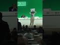 12-year-old climate activist storms stage at COP28 to protest fossil fuels #shorts