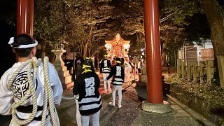 令和六年度　男里　宵宮（後編）　夜間曳行（村内）