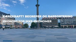 Økonomi for ikke-økonomer: Bærekraft? Begreper og rapportering