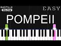 Bastille - Pompeii | SLOW EASY Piano Tutorial