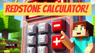 How to Build a MASSIVE Redstone Calculator in Minecraft!