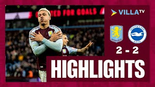 Morgan Rogers Goal | Aston Villa vs Brighton 2-2 Highlights | Premier League 2024/25