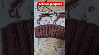 Tehnica Jacquard knitting.