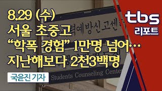 서울 초중고 “학폭 경험” 1만명 넘어…지난해보다 2천3백명 [tbs]