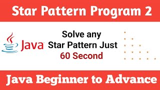 Learn to Print Star Patterns in Java || Part 2 || Java Star Pattern Program #java #tutorial #coding