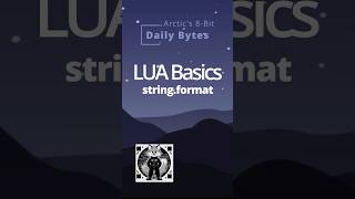 LUA Basics - string.format
