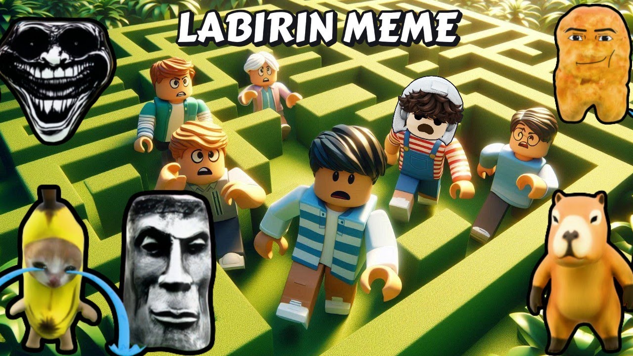 Labirin Meme Bikin Panik Roblox Youtube