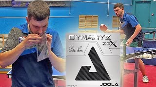 Одна из лучших европейских накладок для атаки! Joola DYNARYZ ZGX! Настольный теннис