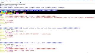 Expect Script using SED to edit /etc/hosts in a cluster | Expect Scripting Tutorial